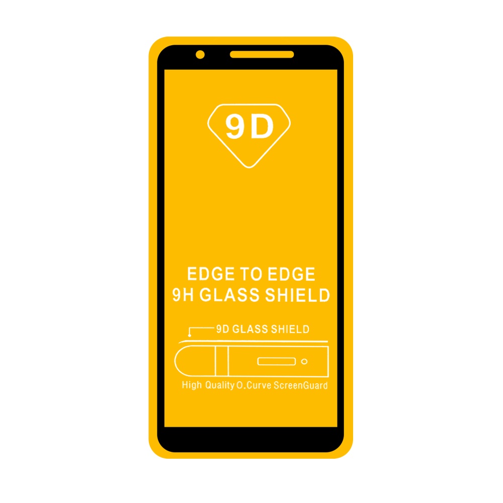 Защитное стекло "Полное покрытие" для Samsung A013F (A01 Core) (Черный)
