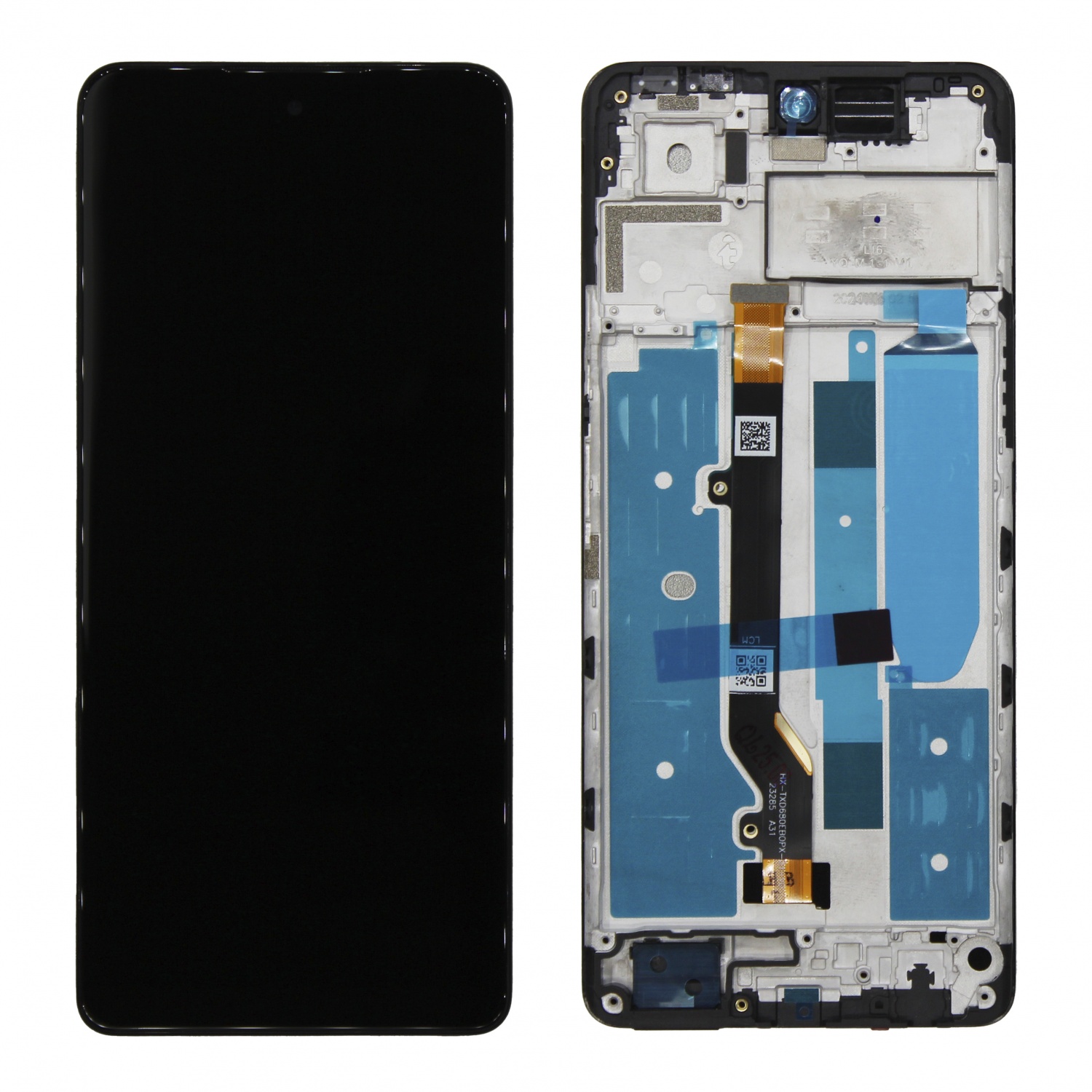 Дисплей в сборе с тачскрином для Tecno Pova 6 Neo (LI6) (Черный) - в рамке OR