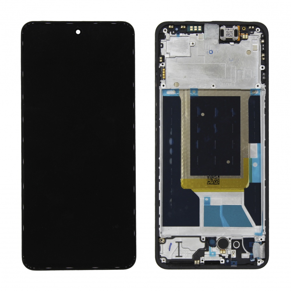 Дисплей в сборе с тачскрином для Realme 14 5G (Черный) - в рамке снятый OR100%