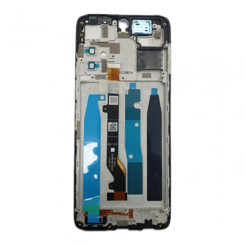 Дисплей в сборе с тачскрином для Infinix Hot 20s (Черный) - в рамке OR100%