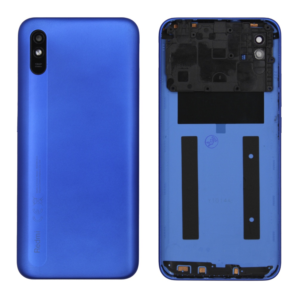 Задняя крышка Xiaomi Redmi 9A (Синий) - со стеклом камеры