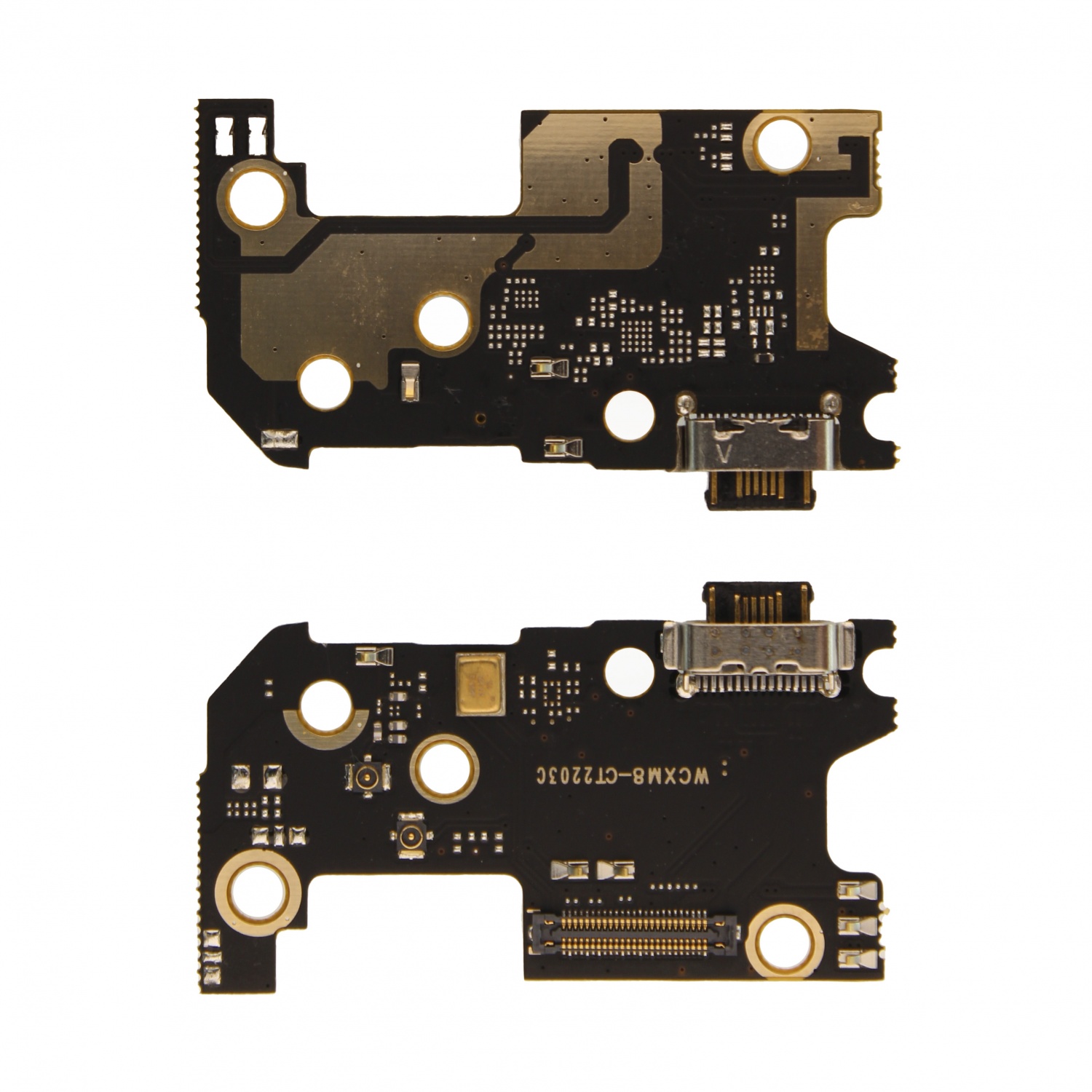 Шлейф Xiaomi Mi 8 плата системный разъем/микрофон - Премиум