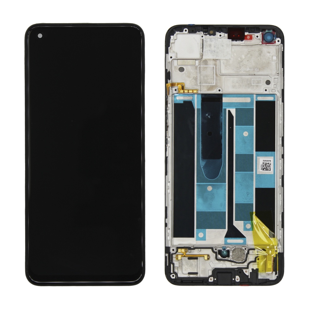 Дисплей в сборе с тачскрином для Realme 8 Pro (Черный) - в рамке новый (OR SP) (Под заказ в течение 2 дней)