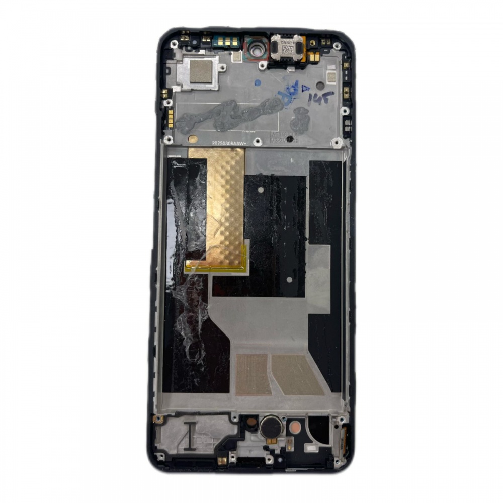 Дисплей в сборе с тачскрином для Realme 14T 5G (Черный) - в рамке снятый OR100%