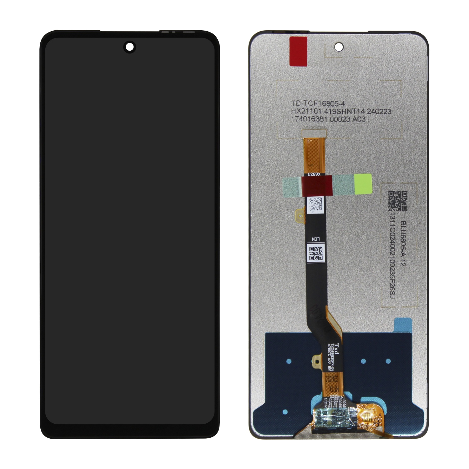 Дисплей в сборе с тачскрином для Tecno Pova 5 (Черный) - OR