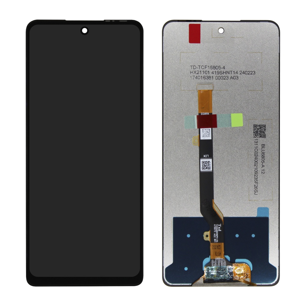 Дисплей в сборе с тачскрином для Tecno Pova 5 (Черный) - OR