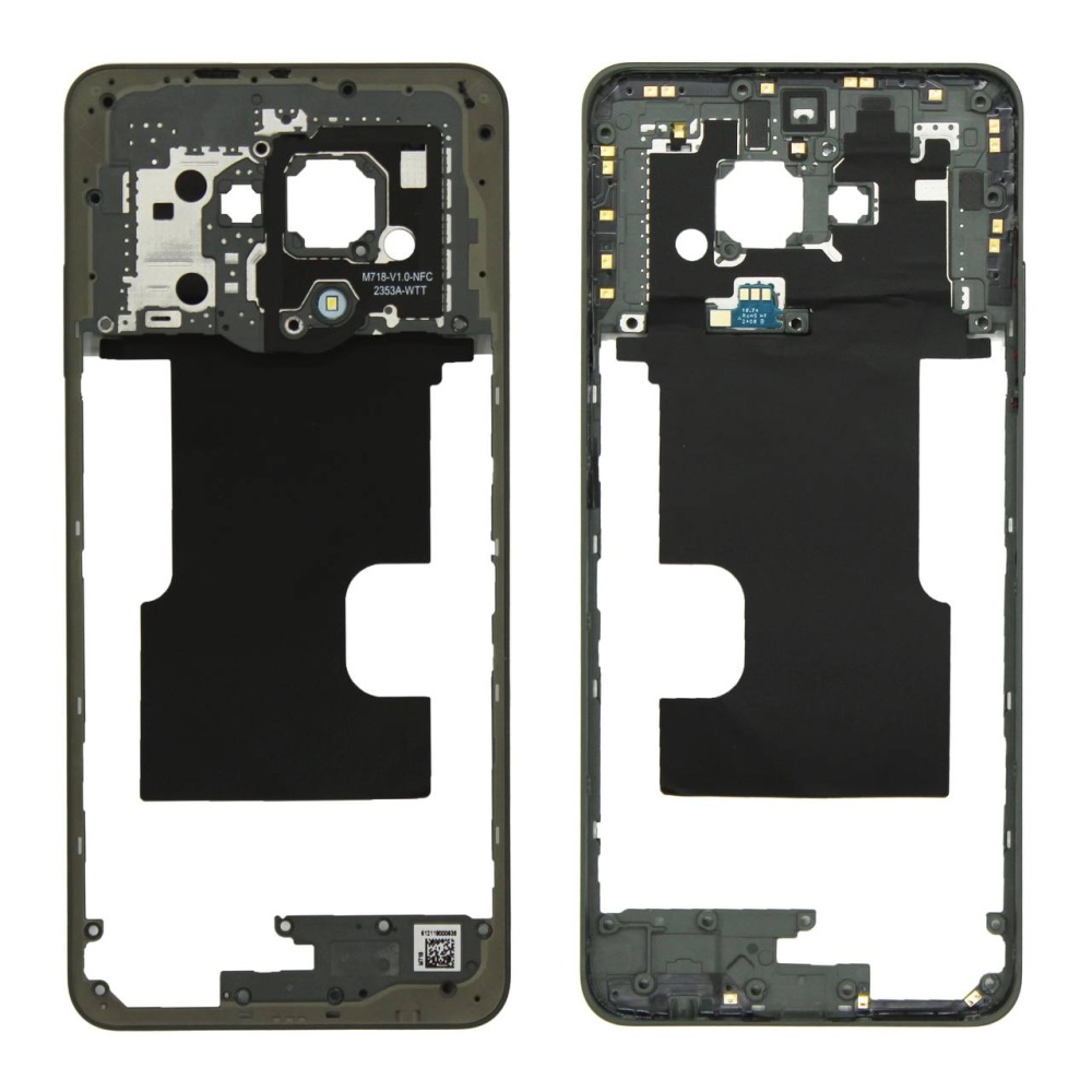 Рамка с динамиками и шлейфами для Realme 9 Pro Plus (Черный) - снятый OR100%
