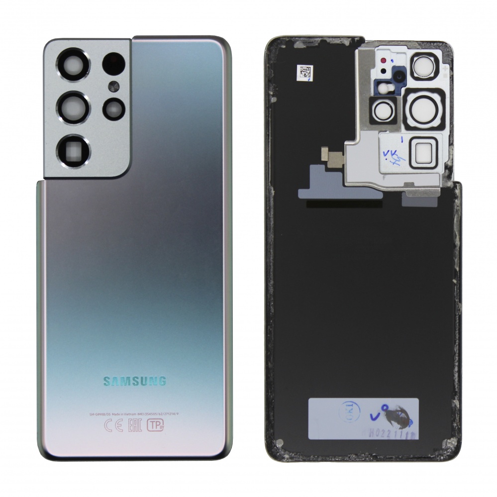 Задняя крышка для Samsung G998B (S21 Ultra) (Серебро) - снятый OR100%