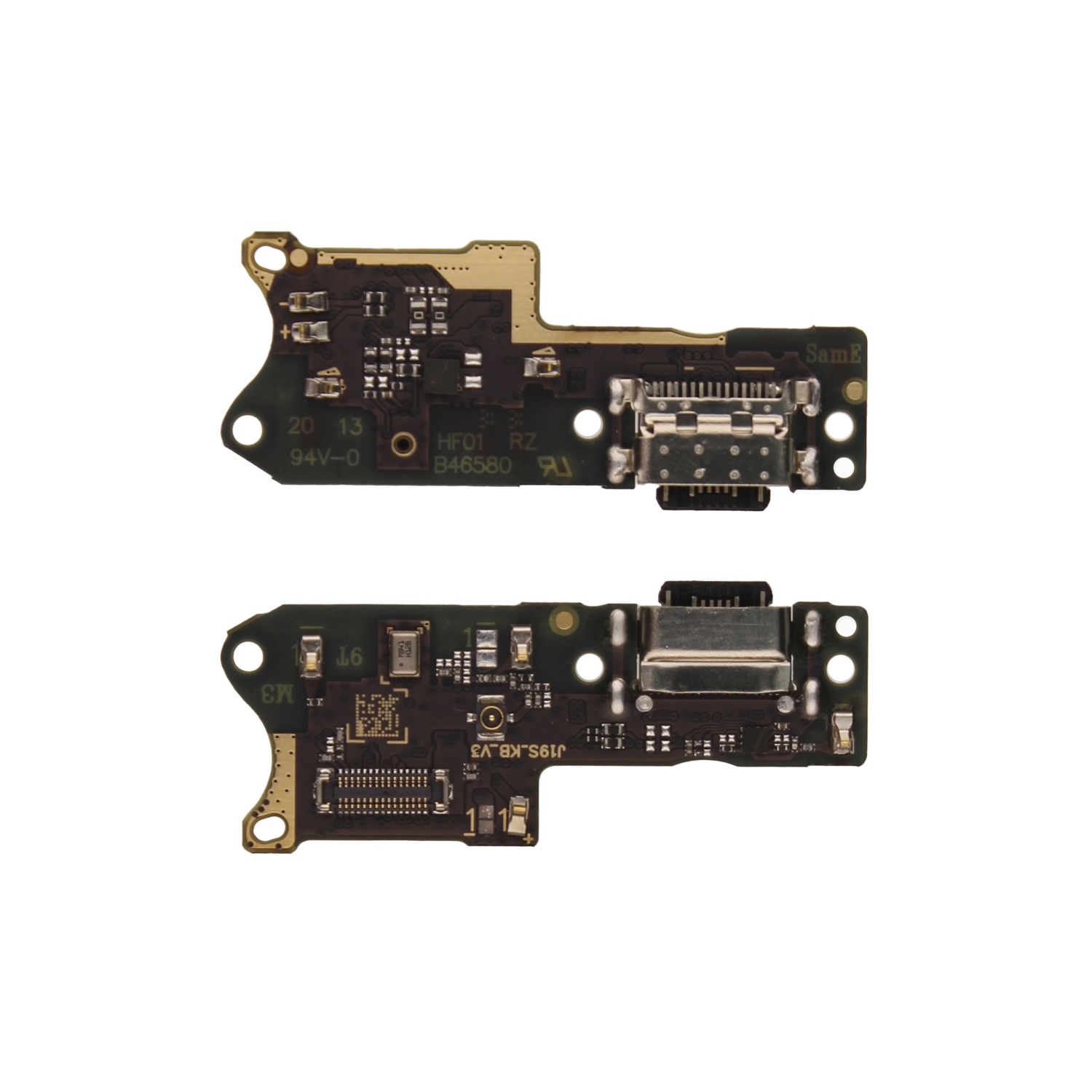 Шлейф Xiaomi Poco M3 на системный разъем/микрофон - Премиум