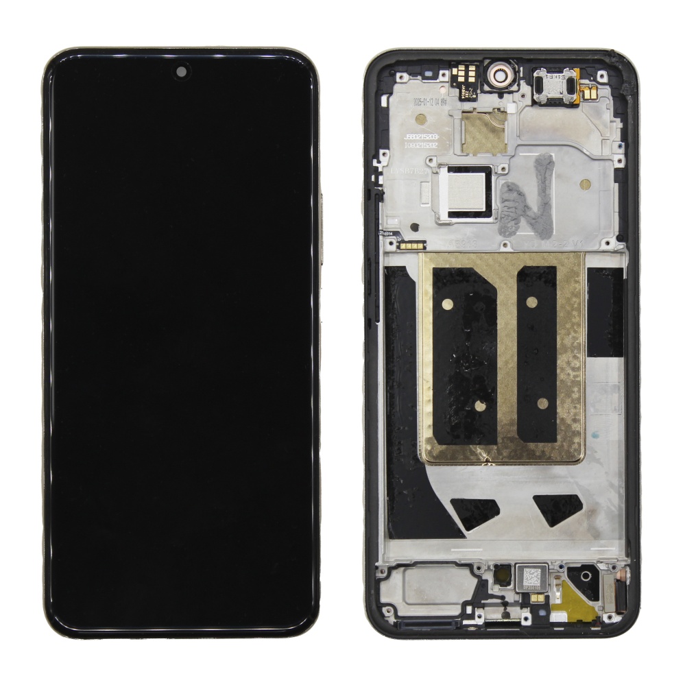 Дисплей в сборе с тачскрином для Realme 14 Pro Plus (Черный) - в рамке новый (OR SP) (+влагозащита)