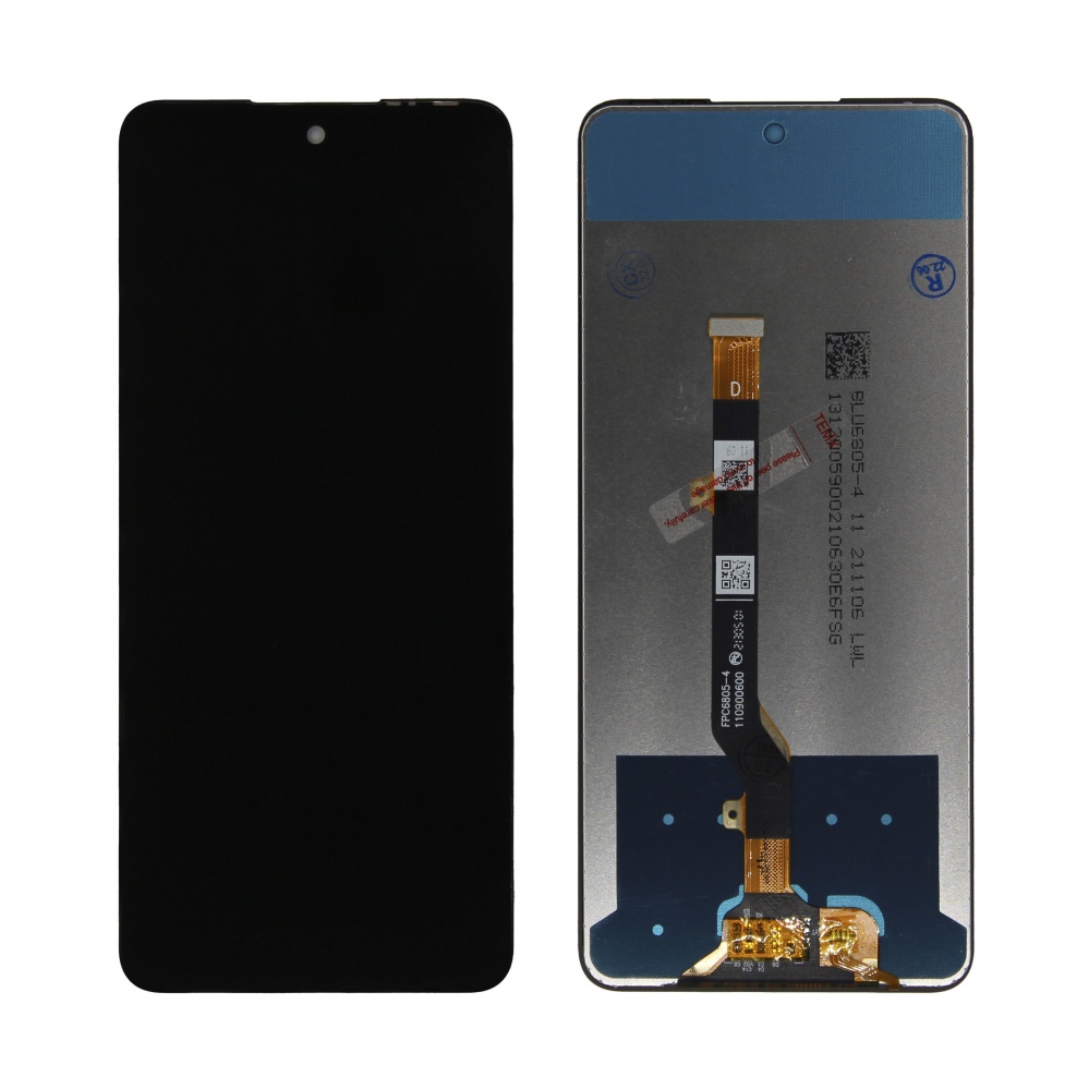 Дисплей в сборе с тачскрином для Tecno Camon 19 (Черный)
