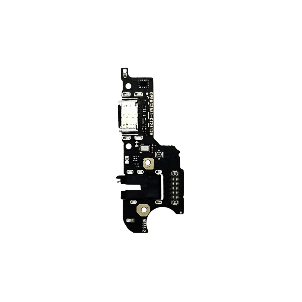 Шлейф для Realme C25/C25s плата на системный разъем/разъем гарнитуры/микрофон - Премиум