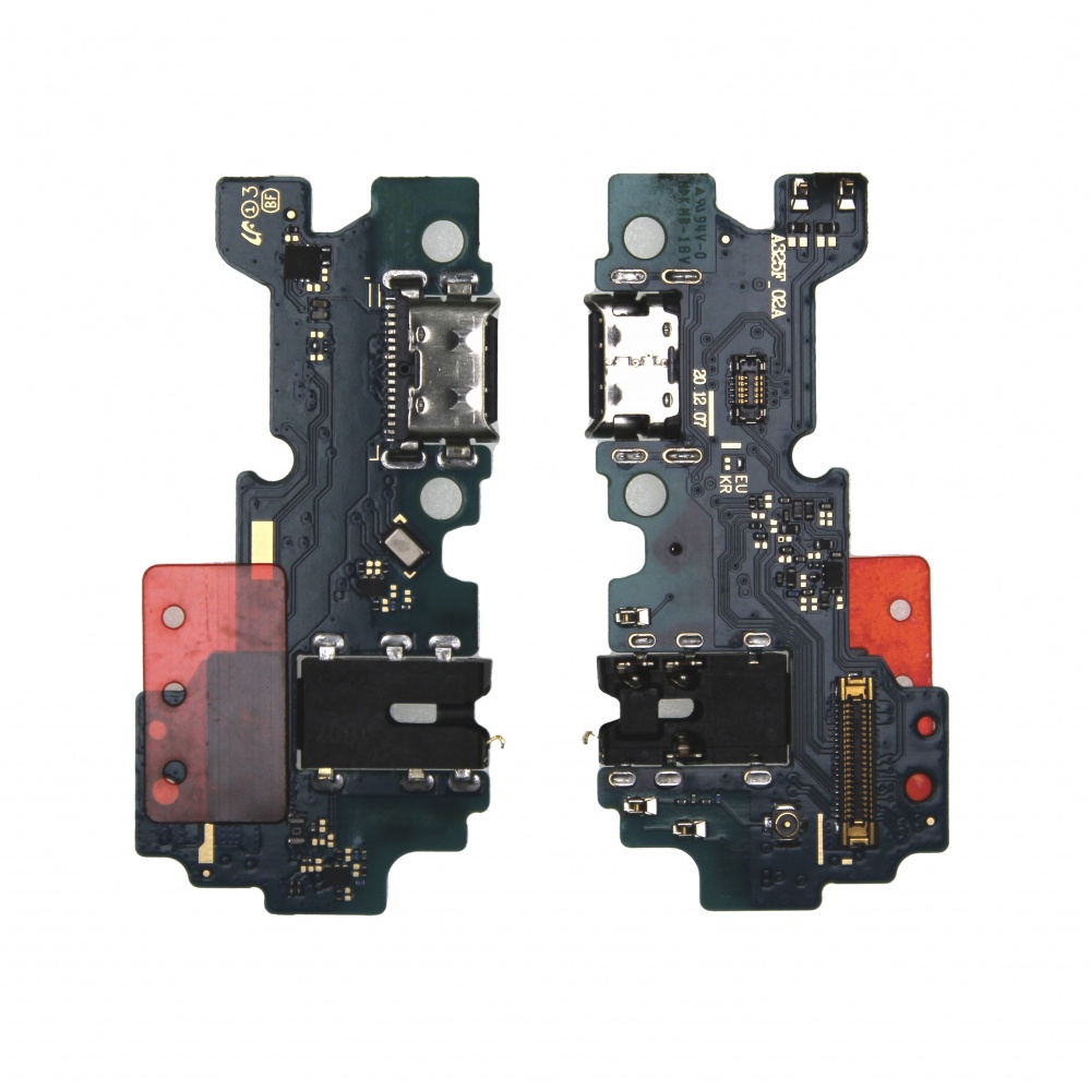 Шлейф Samsung A556E (A55 5G) плата системный разъем/разъем гарнитуры/микрофон - Премиум