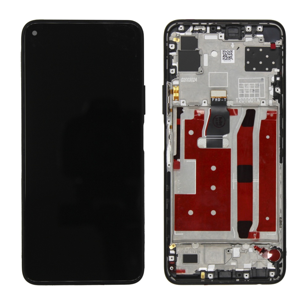 Дисплейный модуль для Huawei Honor 30S/Nova 7SE (CDY-NX9A/NX9B) (Черный) - в рамке OR