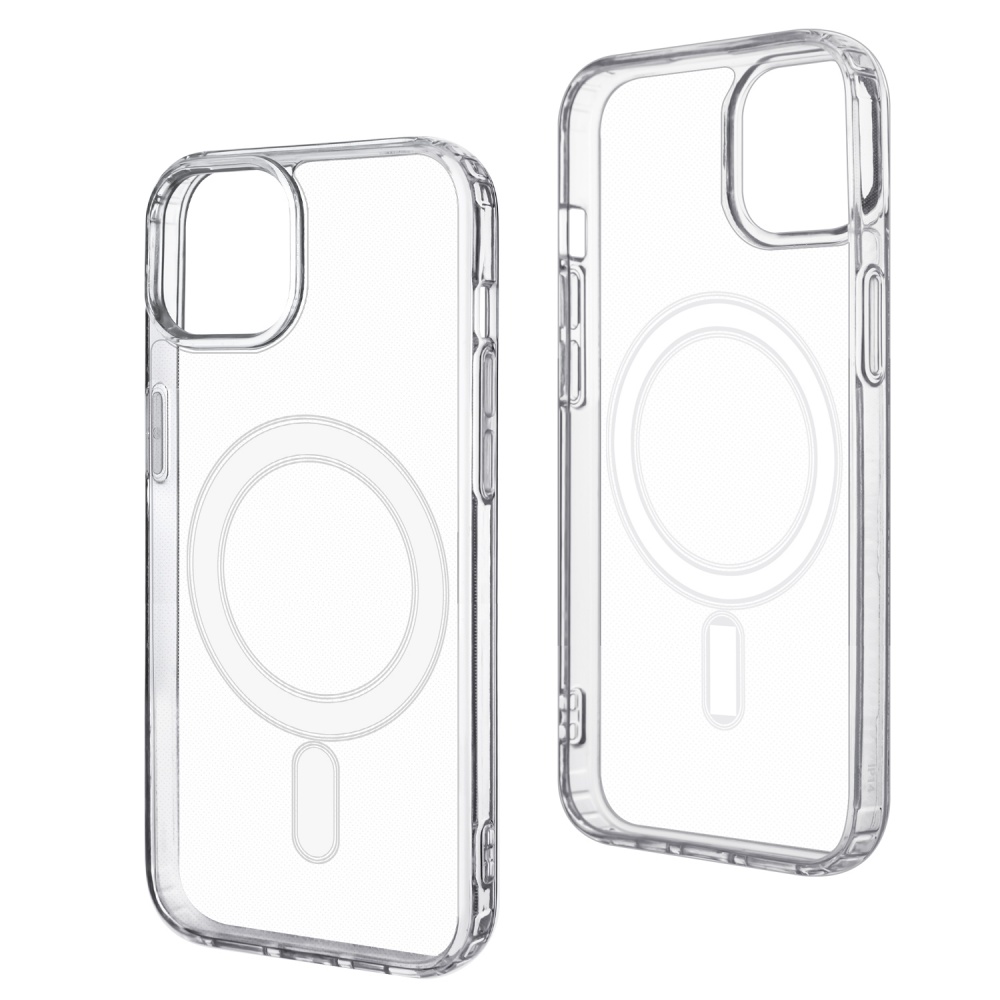 Чехол для iPhone 14 Plus MagSafe (Прозрачный) Чехол для iPhone 14 Plus MagSafe (Прозрачный)