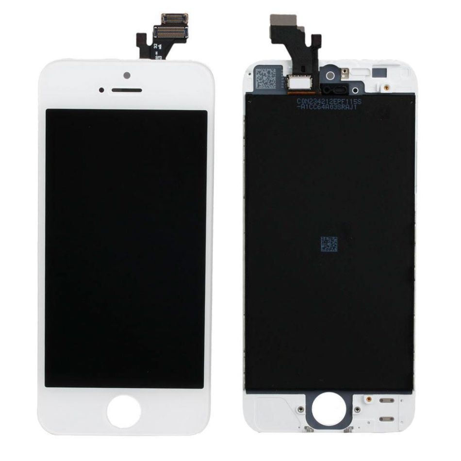 Дисплей в сборе с тачскрином для iPhone 5 (Белый) - Премиум