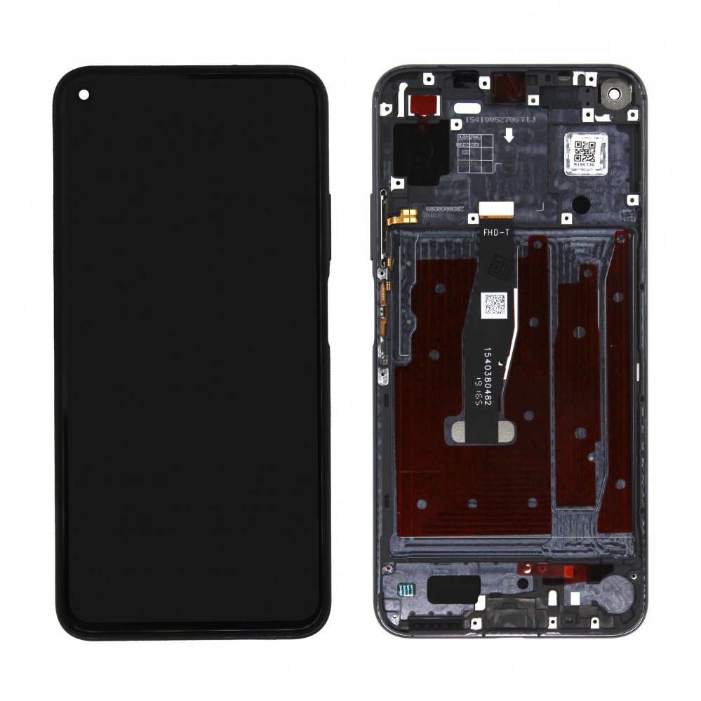 Дисплейный модуль для Huawei Honor 20/Nova 5T (YAL-L21/YALe-L71A) (Черный) - в рамке OR