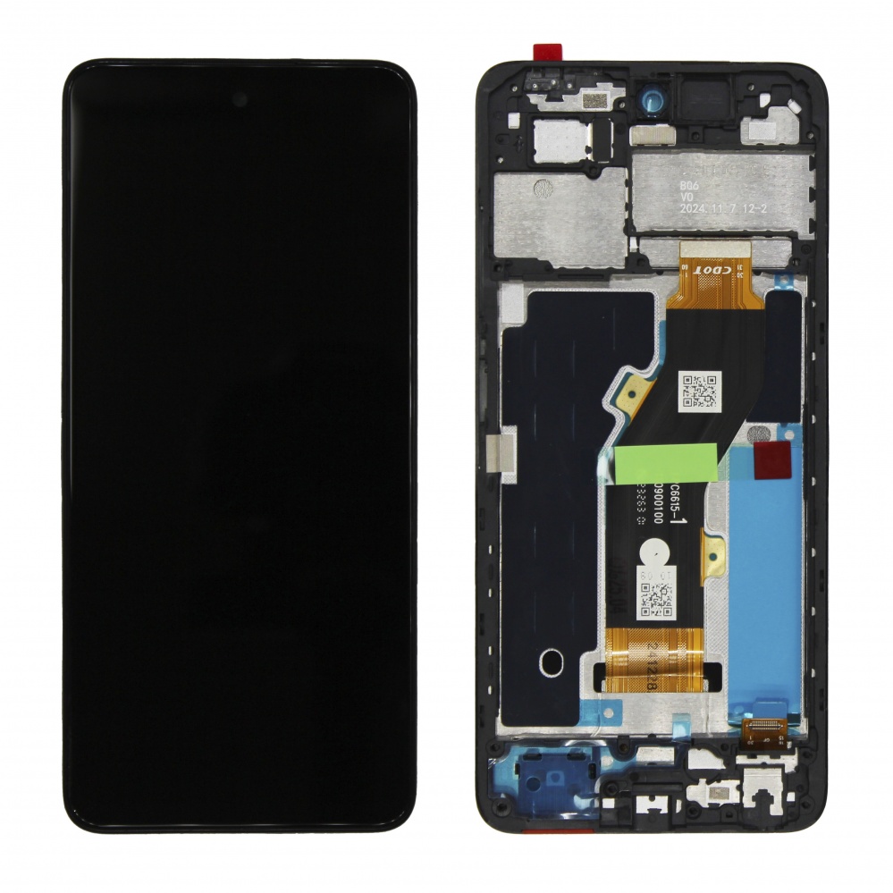 Дисплей в сборе с тачскрином для Tecno Spark GO 2024 (Черный) - в рамке OR
