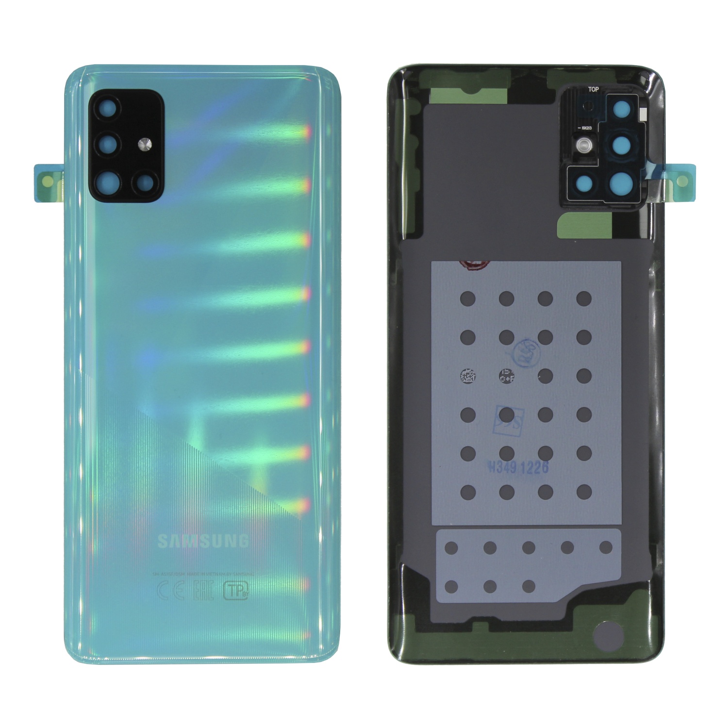 Задняя крышка для Samsung A515F (A51) (Голубой) - новый OR100%