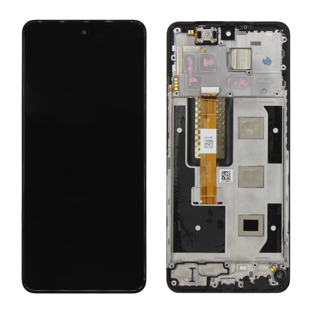 Дисплей в сборе с тачскрином для Realme 12 5G (Черный) - в рамке снятый (OR SP)