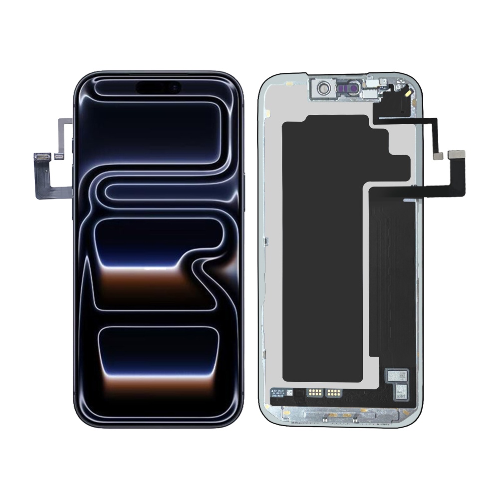 Дисплей в сборе с тачскрином для iPhone 17 Pro (Черный) - SOFT OLED (качество Sota) (120Гц)
